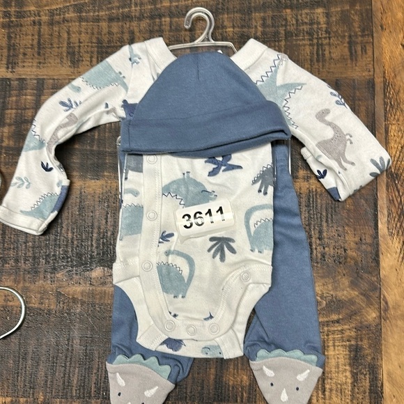 Carter's Other - Carters pre out fit  hat long sleeve onesie. Pants new